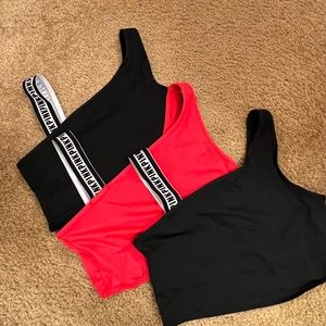 PINK Cropped Tank Tops